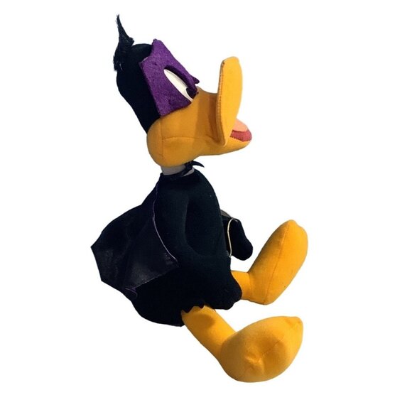 Daffy Duck Plush Looney Tunes 11” Russel Stover Mask Cape Stuffed Animal VTG - Picture 3 of 9